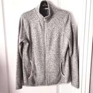Eddie Bauer Women's Zip Front Sweater Jacket Medium